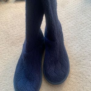 blue ugg sweater boots women’s size 6